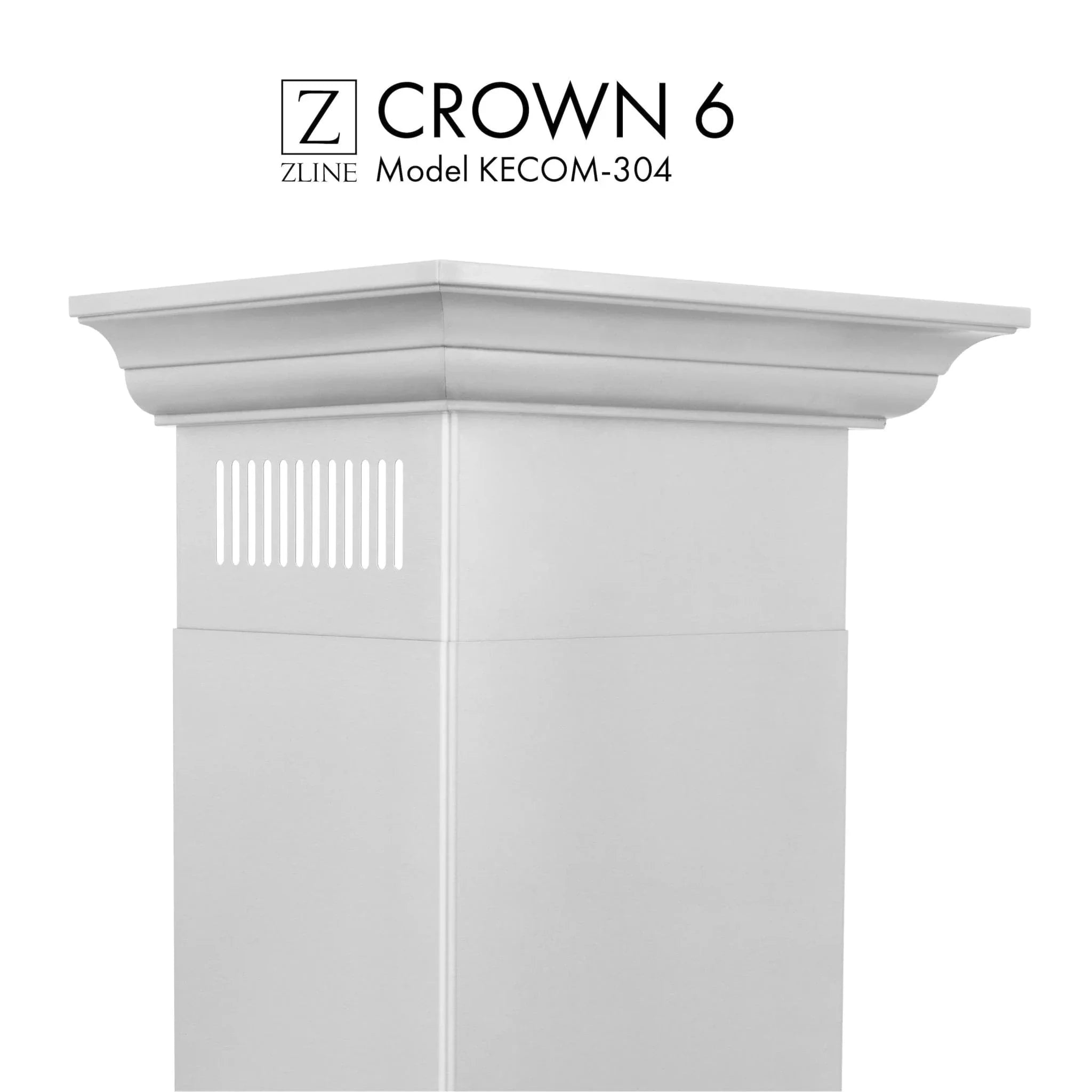 ZLINE Crown Molding Profile 6 for Wall Mount Range Hood CM6-KECOM-304