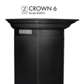 ZLINE Crown Molding Profile 6 Wall Mount RangeHood CM6-BSKEN