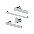ZLINE Crystal Bay Bathroom Accessories Package with Towel Rail, Hook, Ring and Toilet Paper Holder, 4BP-CBYACC-CH