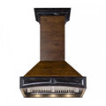 ZLINE 42" Wooden Wall Range Hood, Antigua and Walnut, 321AR-RS-42-400