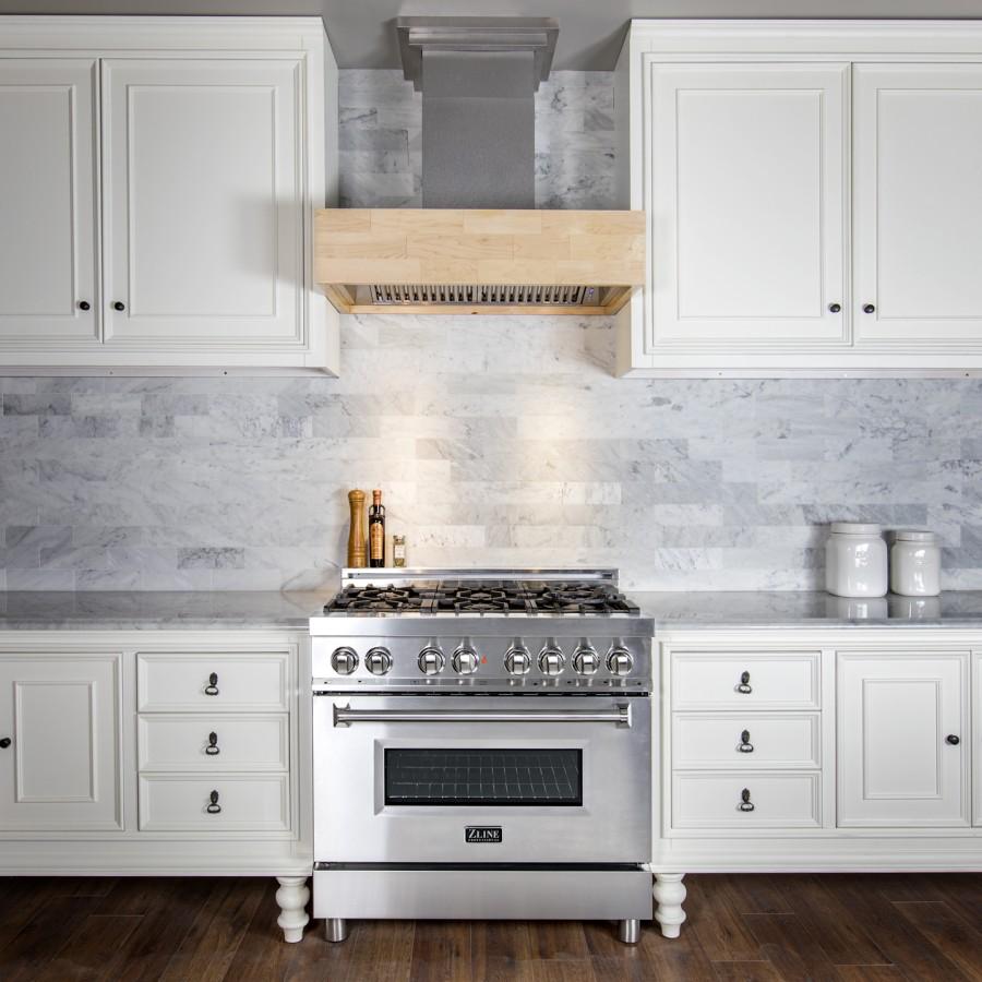 ZLINE 36" Remote Blower Wooden Wall Range Hood, 681M-RD-36