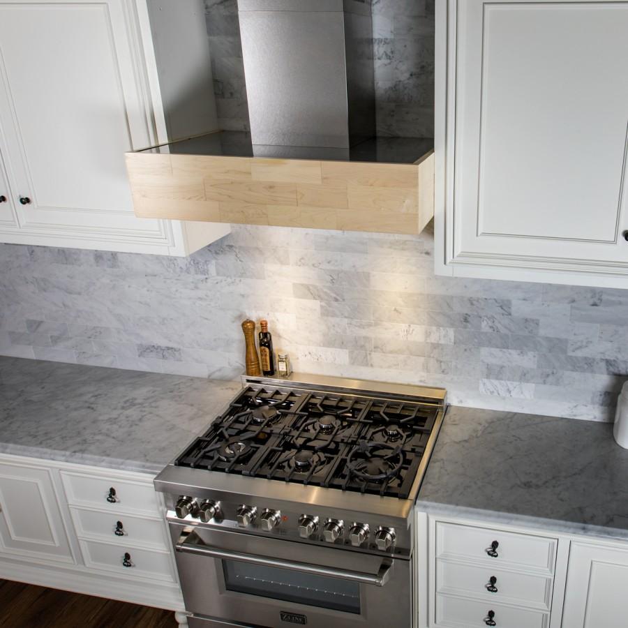 ZLINE 36" Remote Blower Wooden Wall Range Hood, 681M-RD-36