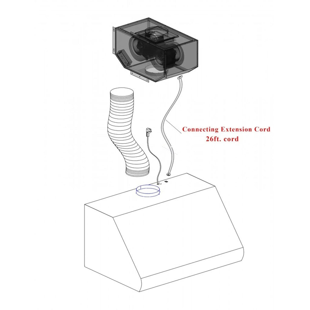 ZLINE Dual Remote Blower Island Mount Range Hood in Stainless Steel 697i-RD-36