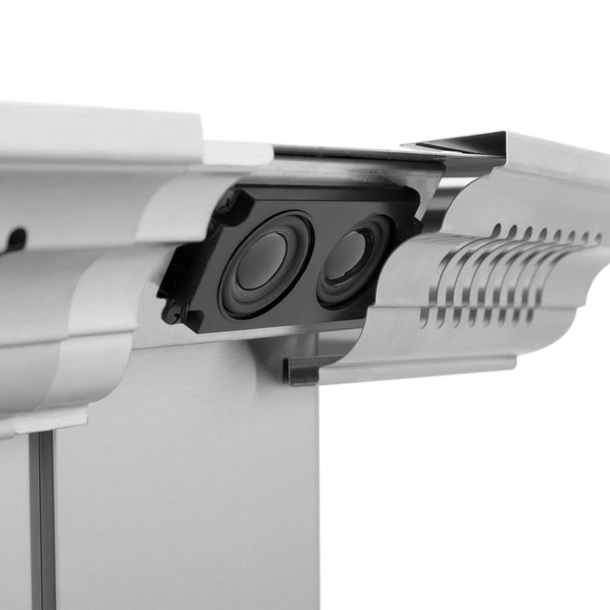 ZLINE Ducted Vent Island Mount Range Hood in Stainless Steel with Built-in ZLINE CrownSound Bluetooth Speakers GL1iCRN-BT-36