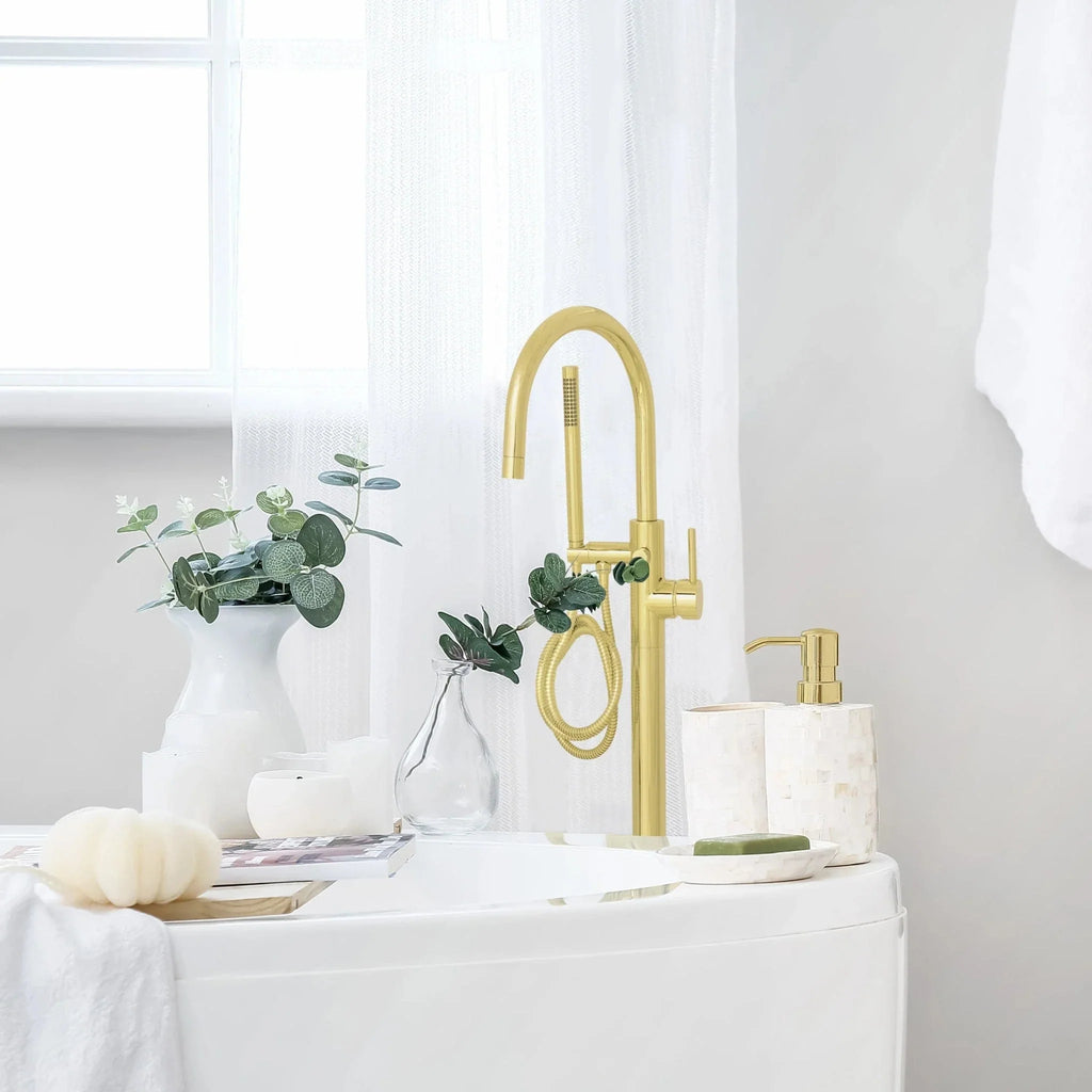 ZLINE Emerald Bay Bath Tub Filler in Polished Gold EMBY-BTF-PG