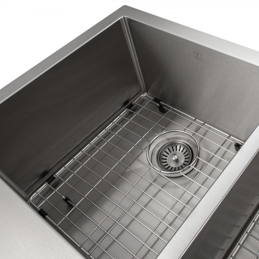 ZLINE Farmhouse 36" Double Bowl Apron Sink Stainless Steel, SA50D-36