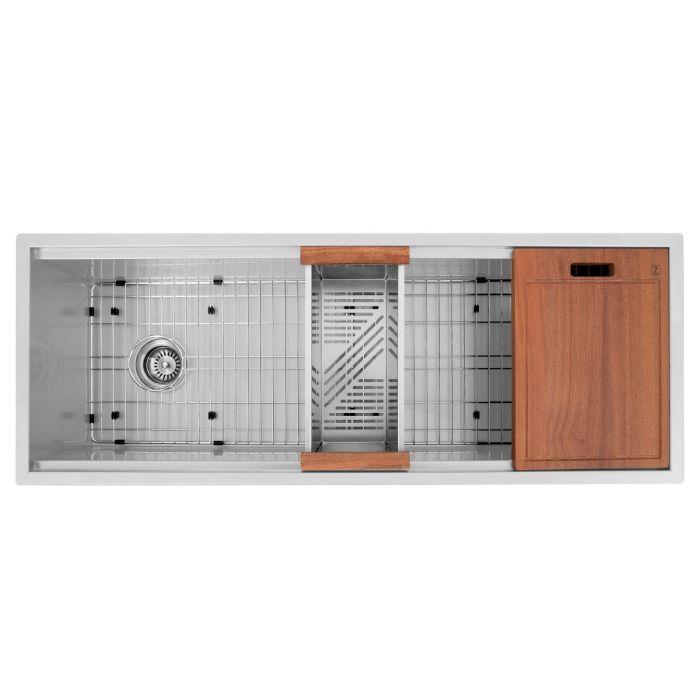 ZLINE Garmisch 45" Undermount Single Bowl, DuraSnow Stainless, SLS-45S