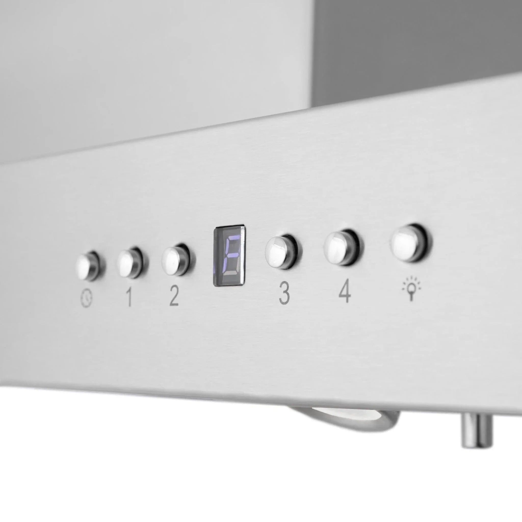 Zline Island Mount Range Hood in Stainless Steel with Built-in ZLINE CrownSound™ Bluetooth Speakers KE2iCRN-BT