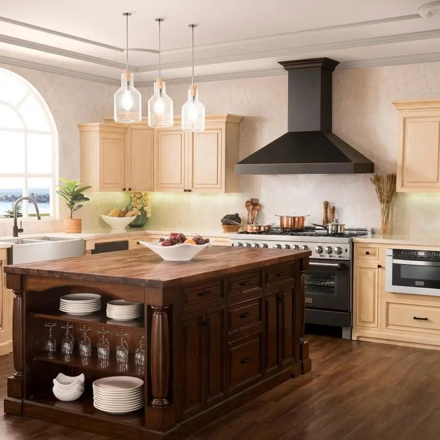 ZLINE 48" Oil-Rubbed Bronze Wall Range Hood, 8667B-48