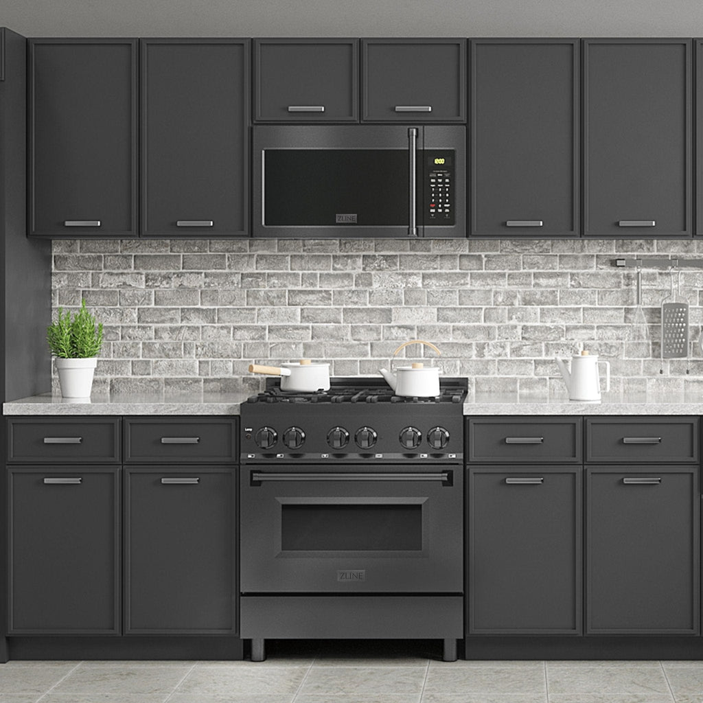 ZLINE Over Range Microwave, Black Stainless MWO-OTR-H-30-BS