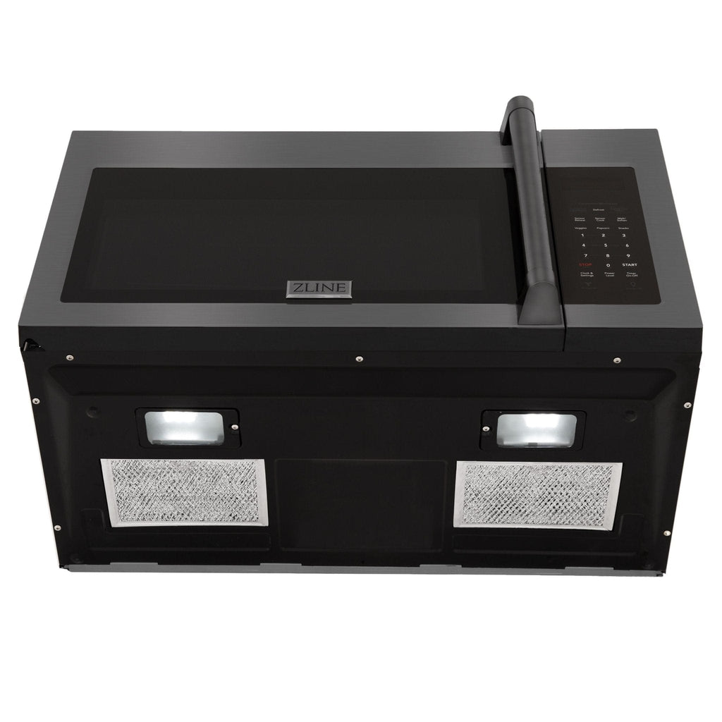 ZLINE Over Range Microwave, Black Stainless MWO-OTR-H-30-BS