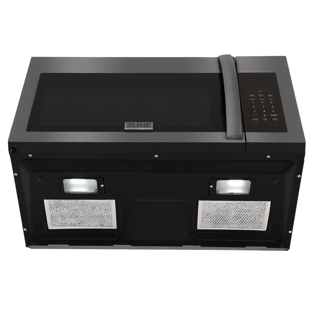 ZLINE Over The Range Microwave Oven, Black Stainless, MWO-OTR-30-BS