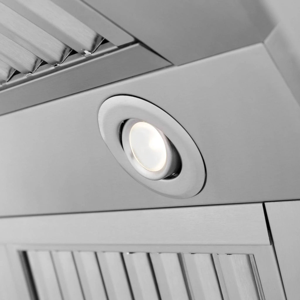 ZLINE Professional Island Mount Range Hood in Stainless Steel with Built-in CrownSound® Bluetooth Speakers 597iCRN-BT-36