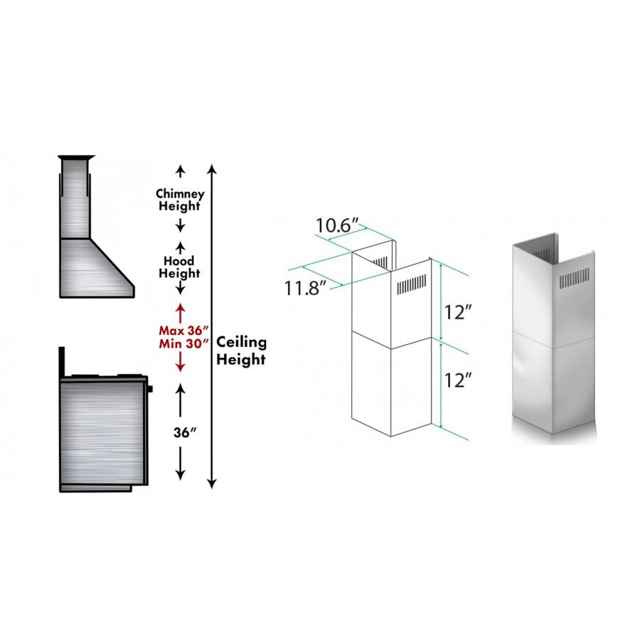 ZLINE Short Kit for 8' Ceilings, SK-696