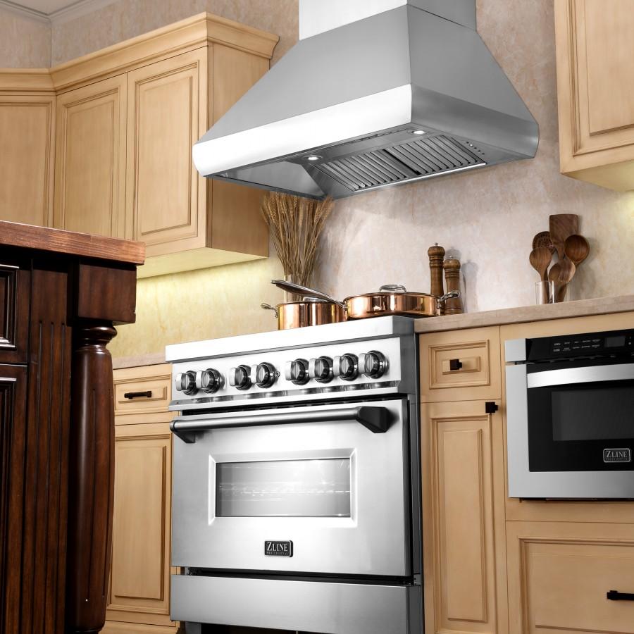 ZLINE 48" Remote Blower Stainless Steel Wall Range Hood, 687-RS-48-400