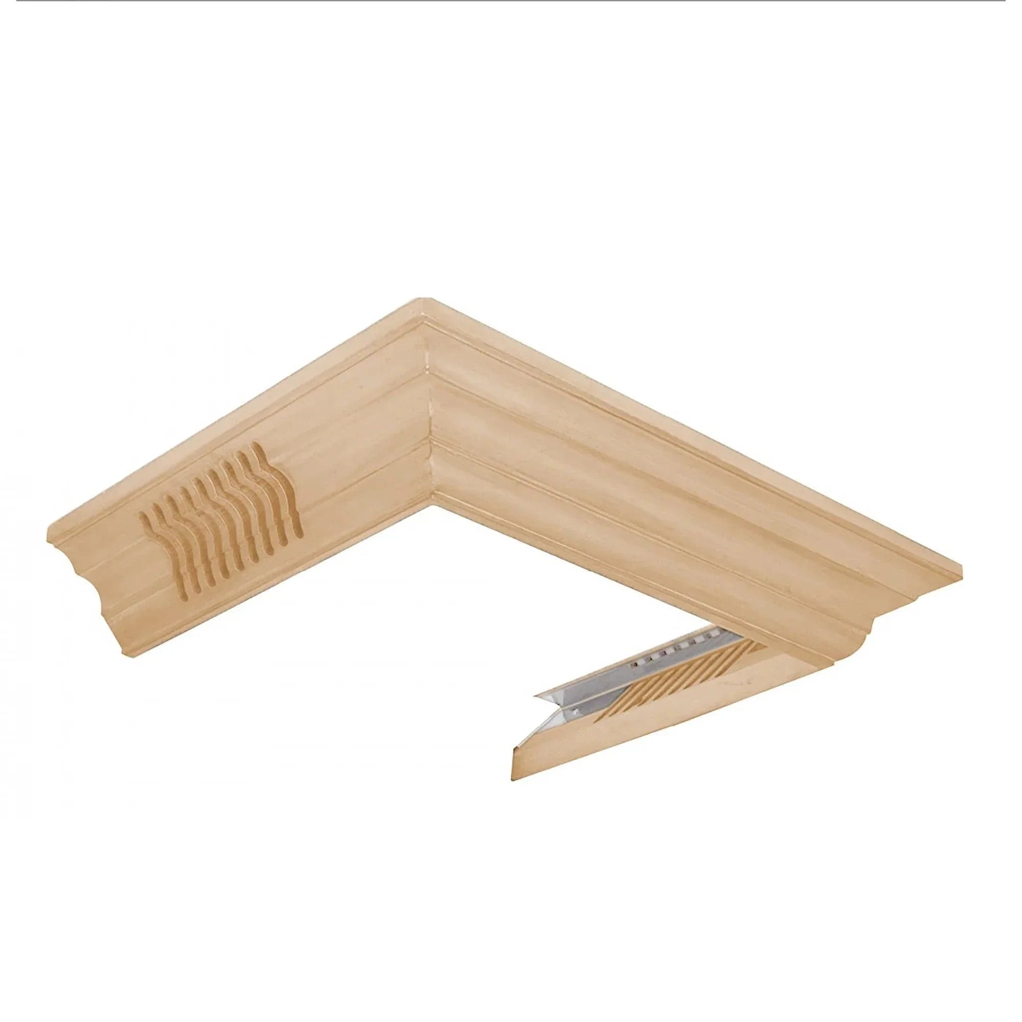 ZLINE Vented Crown Molding Profile 6 for Wall Mount Range Hood, CM6V-KBUF