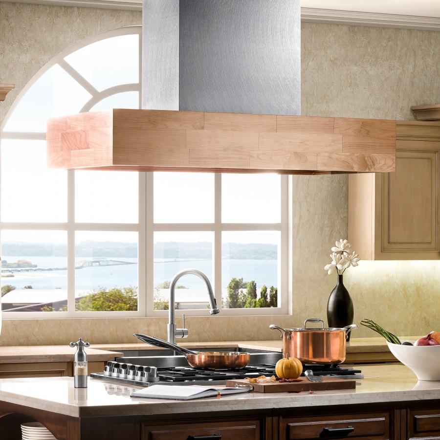 ZLINE 30" Remote Blower Wooden Island Range Hood, 681iM-RD-30
