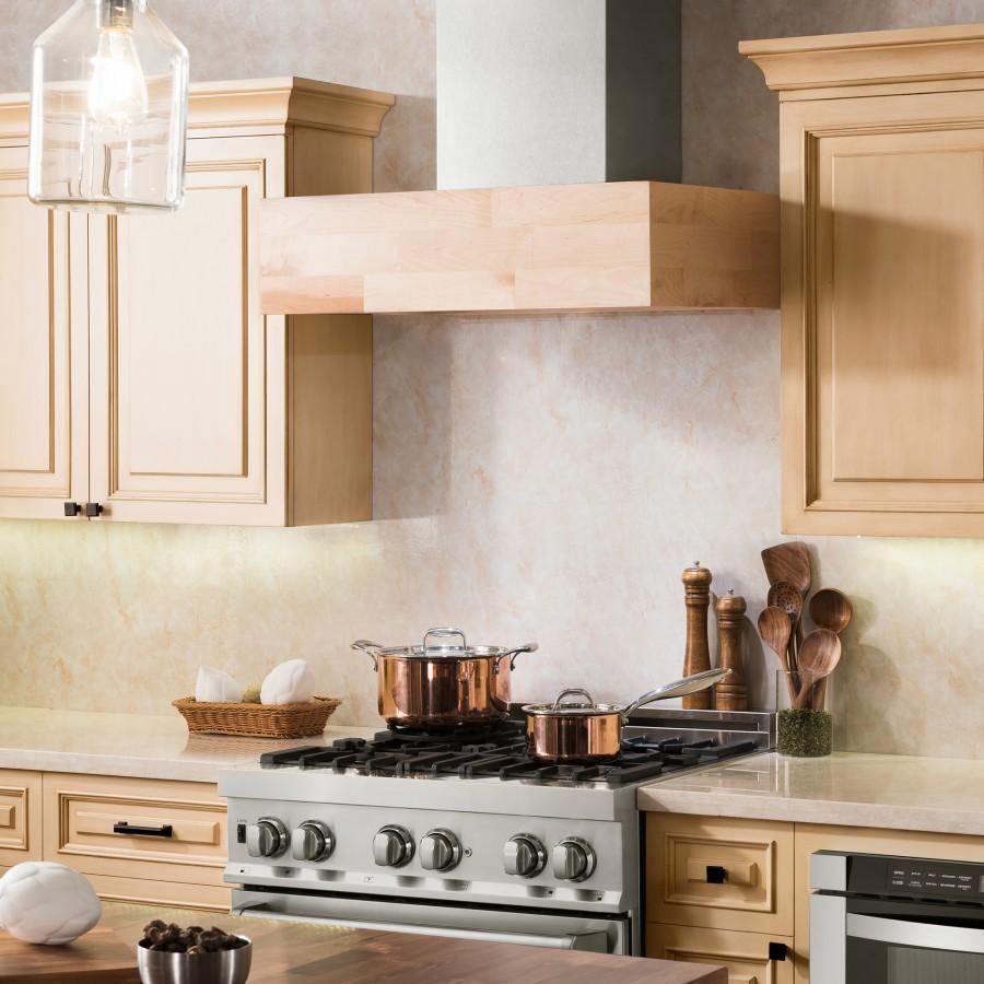 ZLINE 30" Remote Blower Wooden Wall Range Hood, 681M-RD-30